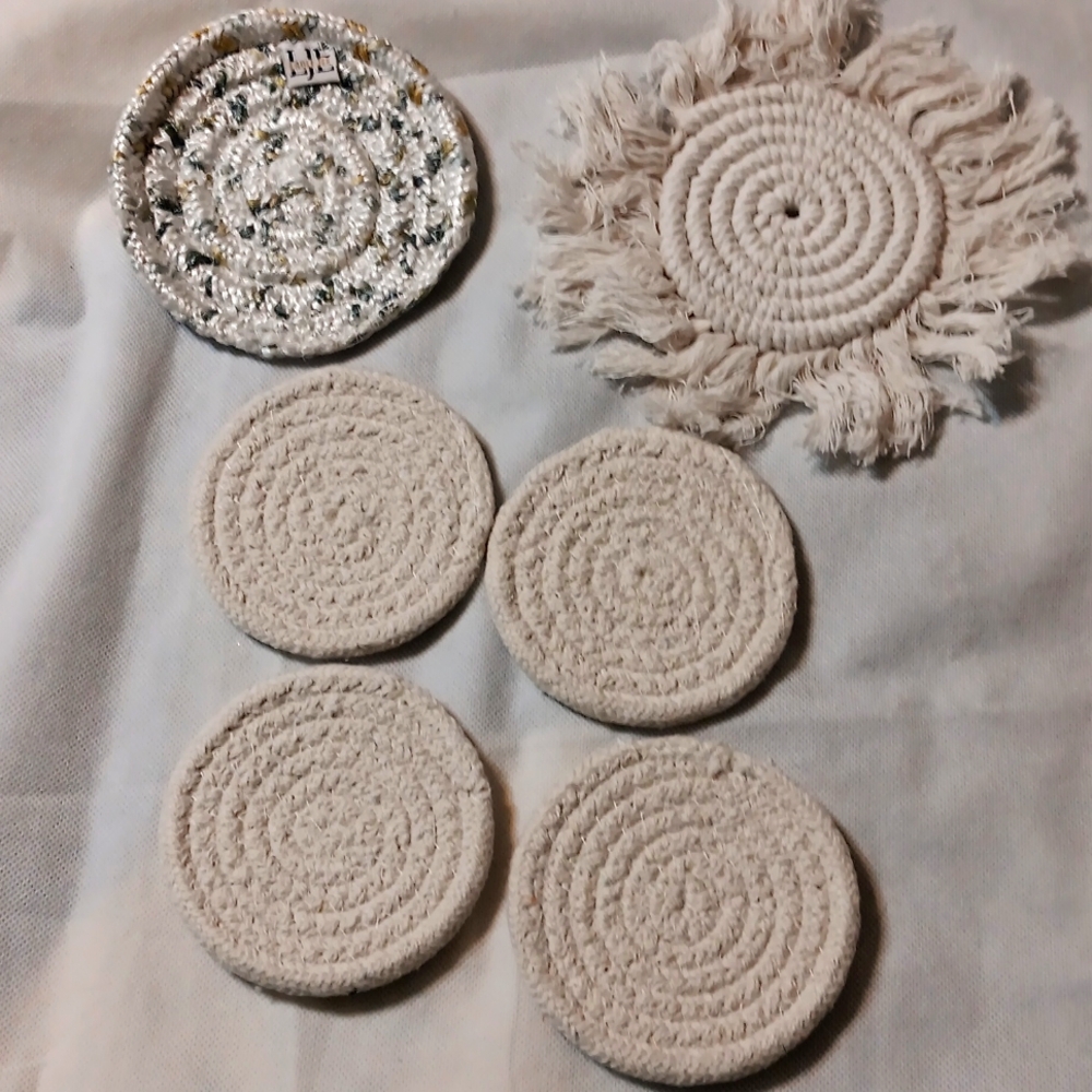 Bohemian  Macrame Coasters